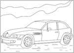 Флеш-раскраска Техника - Автомобиль BMW