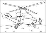 Флеш-раскраска Техника - Самолеты и вертолеты